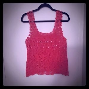 Boho crochet tank top